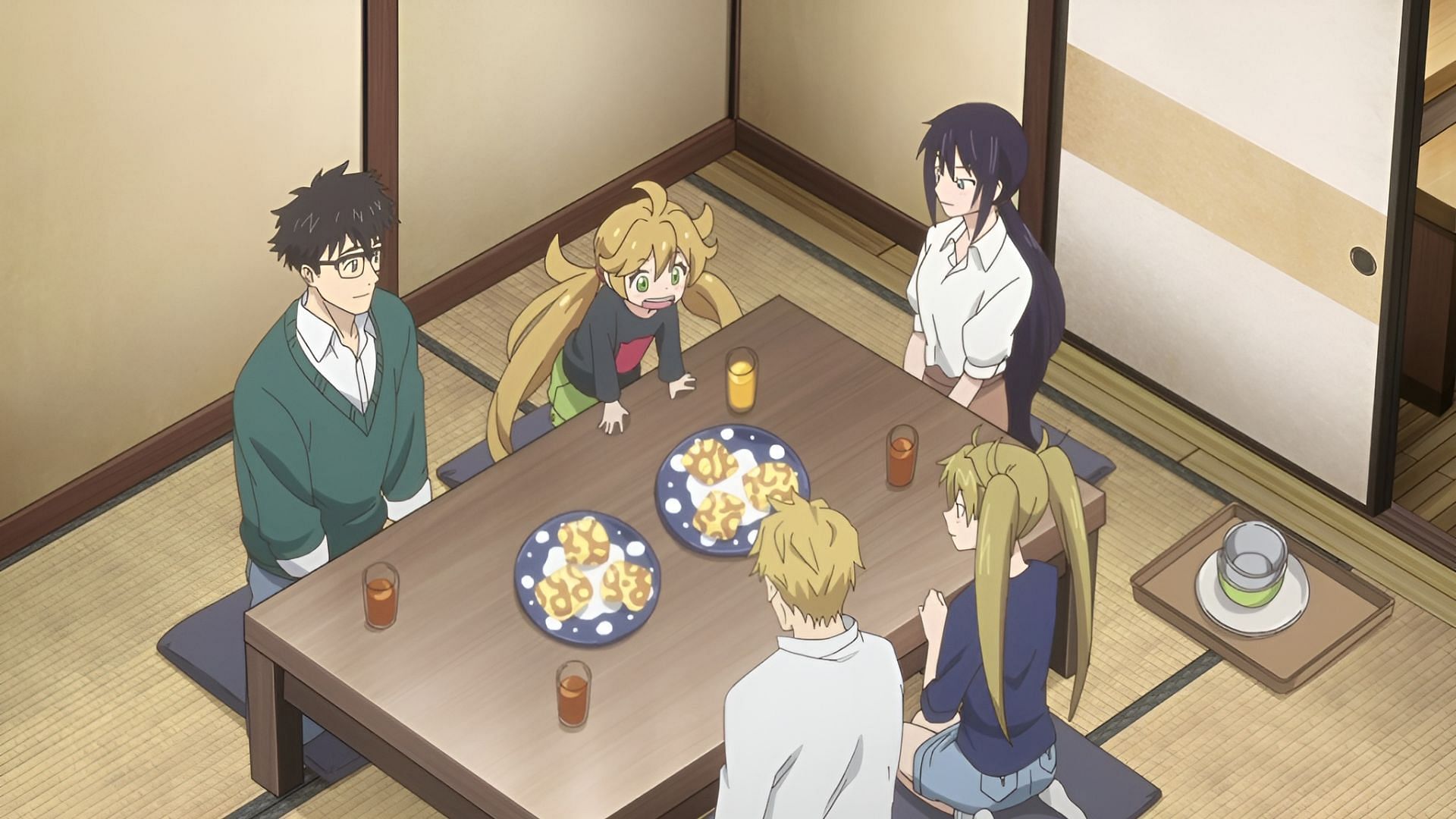 Still from Sweetness and Lightning (Image via TMS Entertainment)